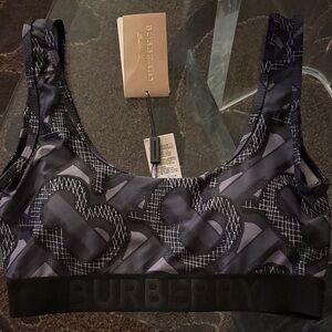 Burberry Monogram Black Sports Bra
